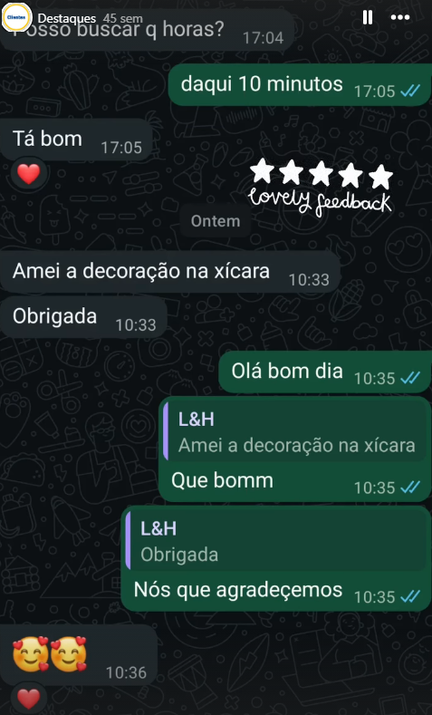 Depoimento de cliente sobre a Shalom Aviamentos e Bordados