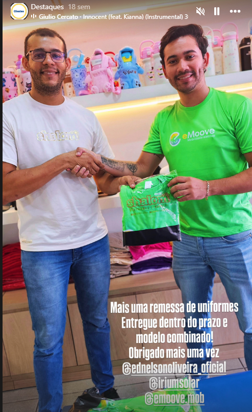 Depoimento de cliente sobre a Shalom Aviamentos e Bordados