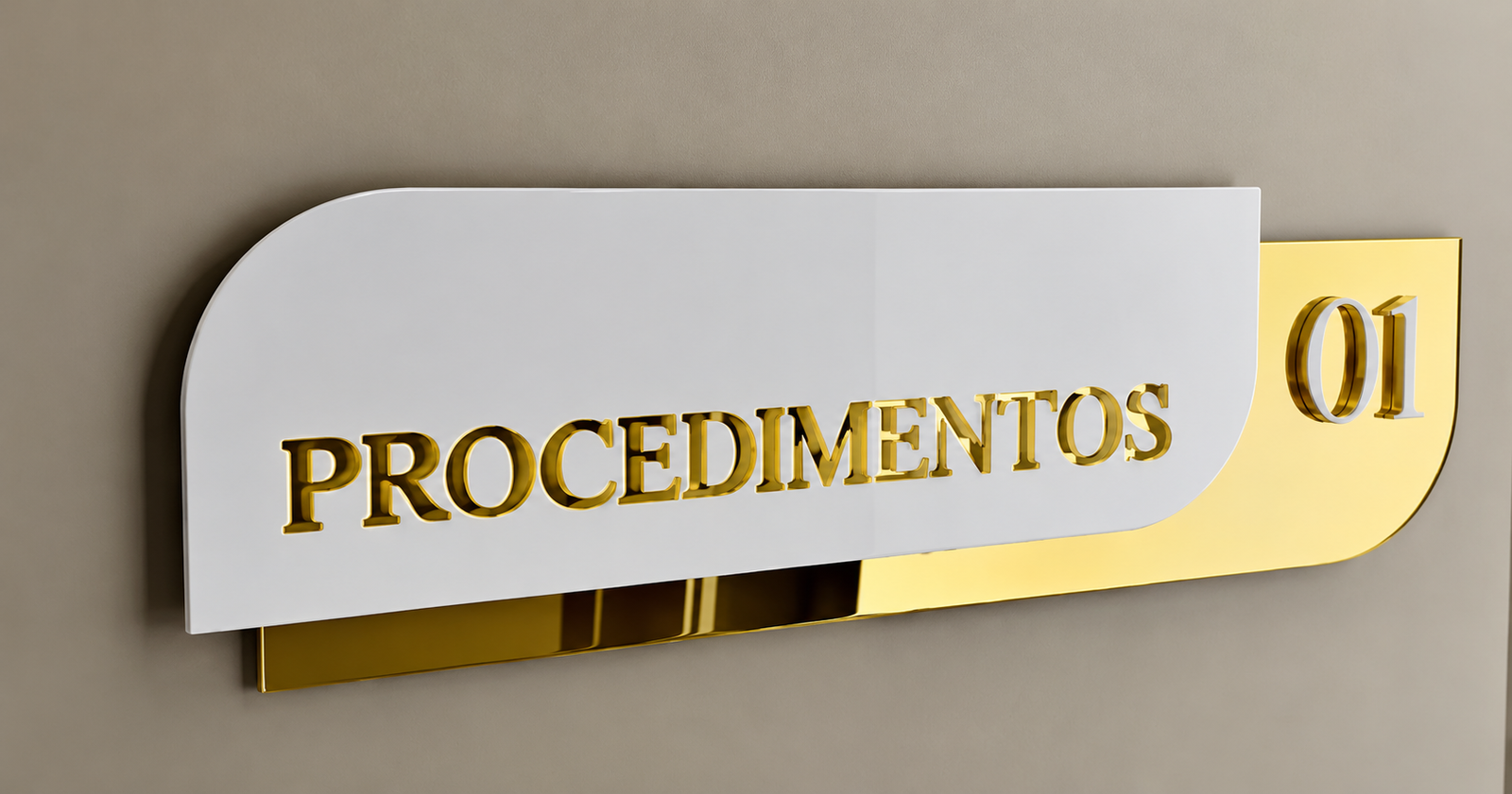 Placa de Identificação acrílico 60x18 - Shalom Aviamentos e Bordados, Gurupi/TO