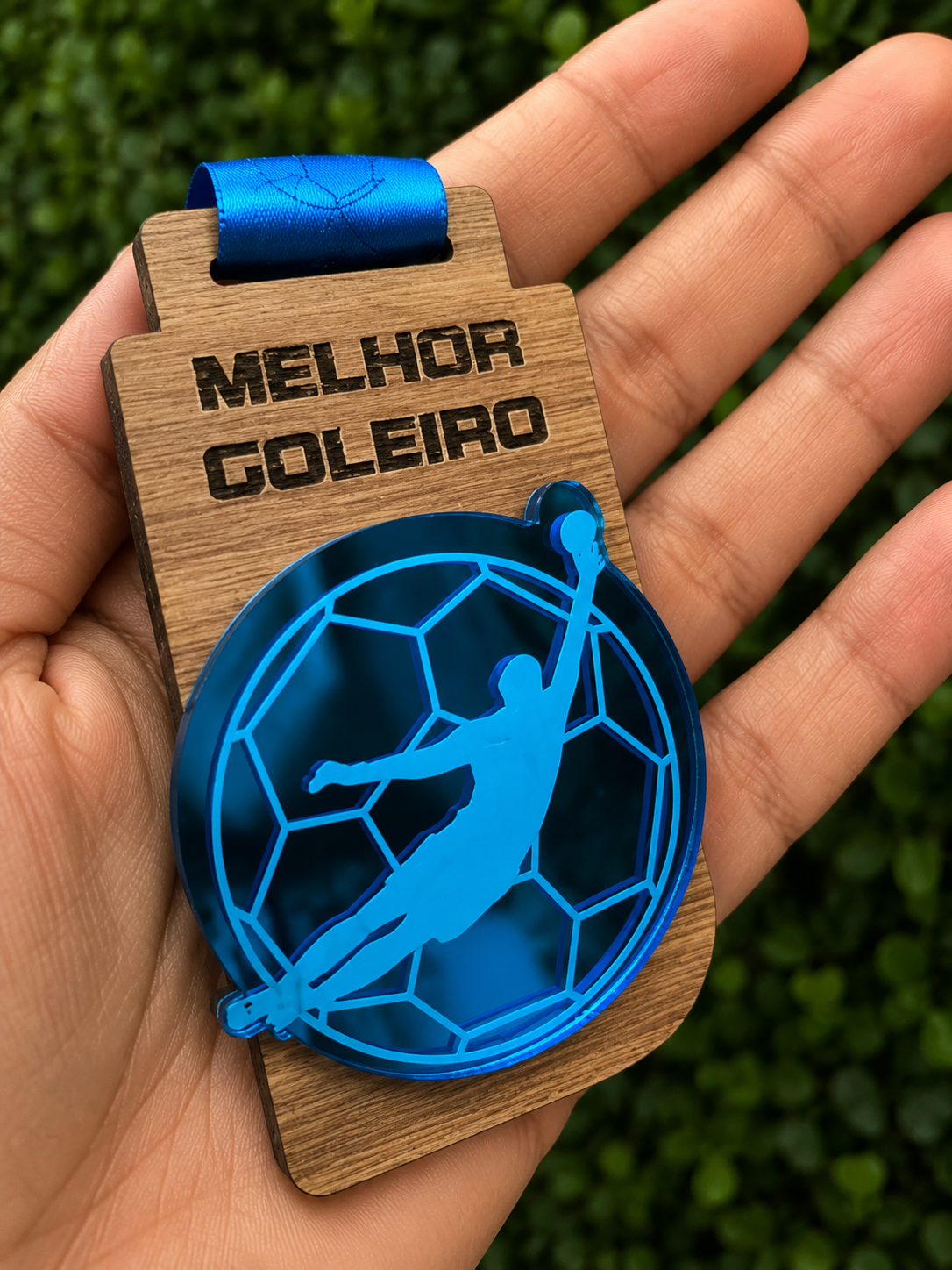 Medalha MDF+acrílico sobreposto - Shalom Aviamentos e Bordados, Gurupi/TO