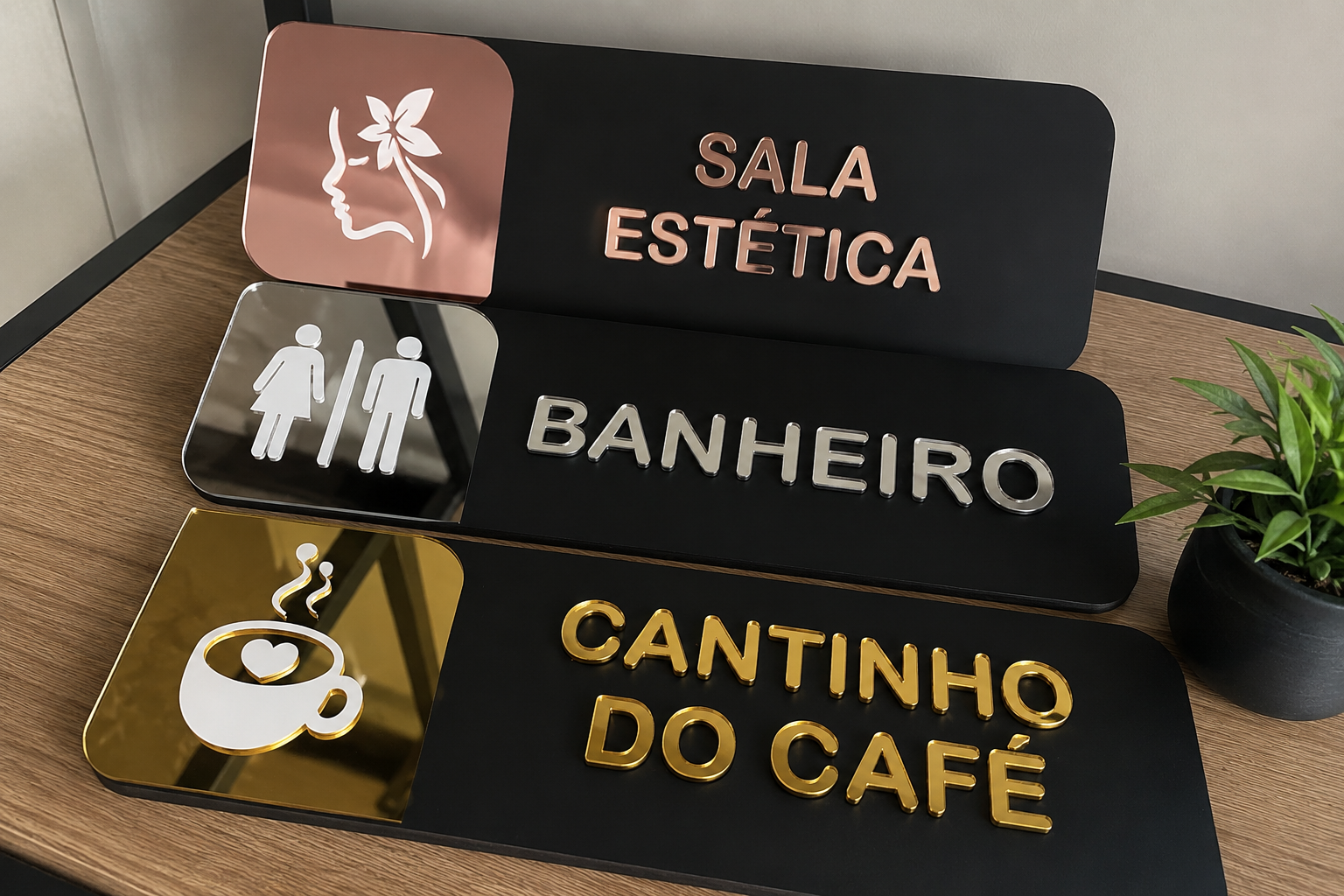 Placa Identificação em Acrílico 3mm 55x24cm - Shalom Aviamentos e Bordados, Gurupi/TO